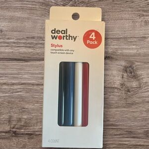 Stylus 4 Pack - Black, White, Red